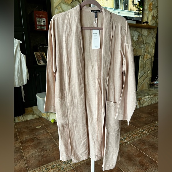 Women's Cream Robe/Coat - Picture 4 of 4